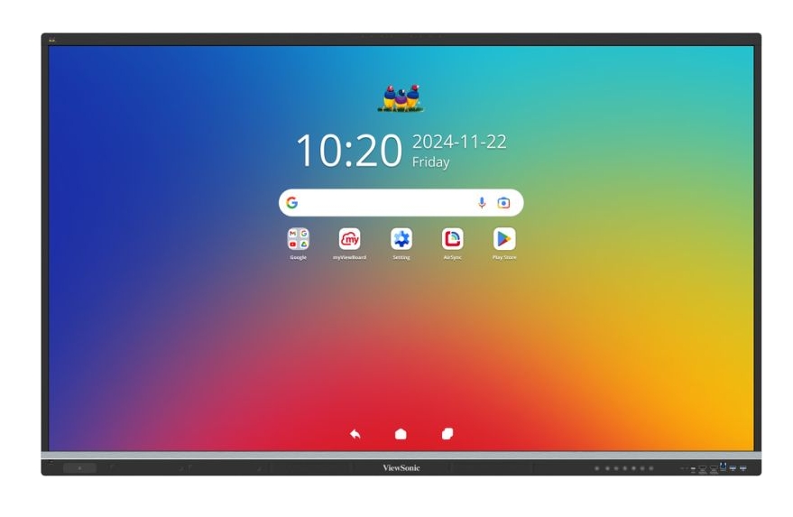 IFP6551-3C VIEWSONIC 65" 50 Multi touch, 9H, 500nits, 8GB RAM/128GB, Android 14, Black