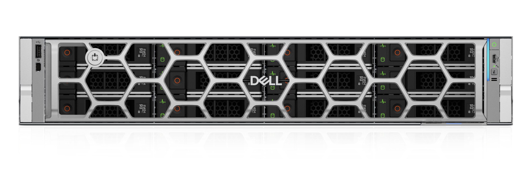 1032651928-S0384 Dell PowerEdge R570 6511P/12x3.5"/32GB/2x960GBSSD/iDRAC10Ent17G/H965i/2x1100W
