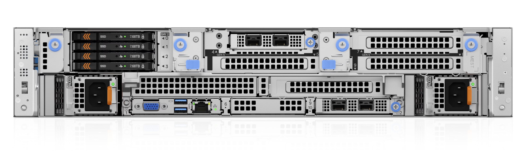 1032651928-S0384 Dell PowerEdge R570 6511P/12x3.5"/32GB/2x960GBSSD/iDRAC10Ent17G/H965i/2x1100W